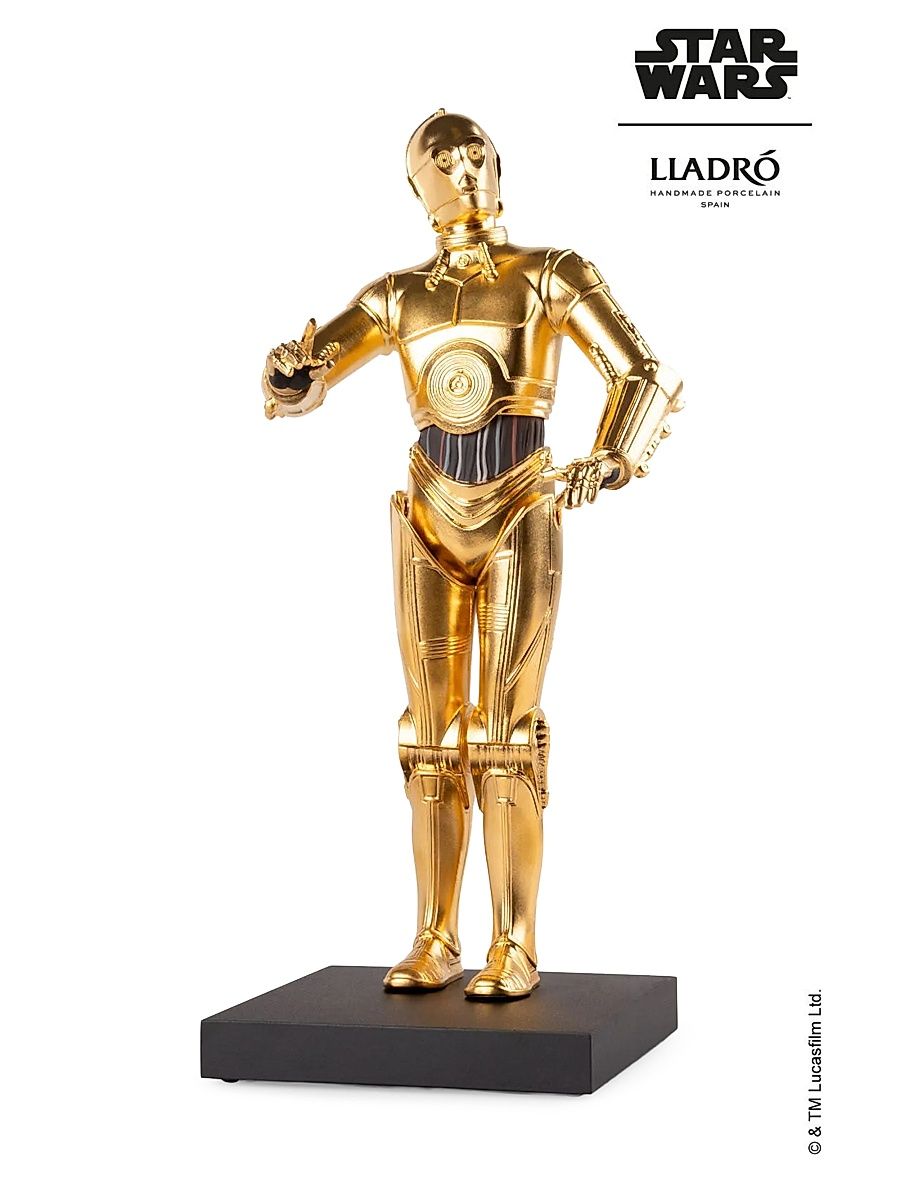 Star Wars C-3PO Porcelain Figure - Gold And Black