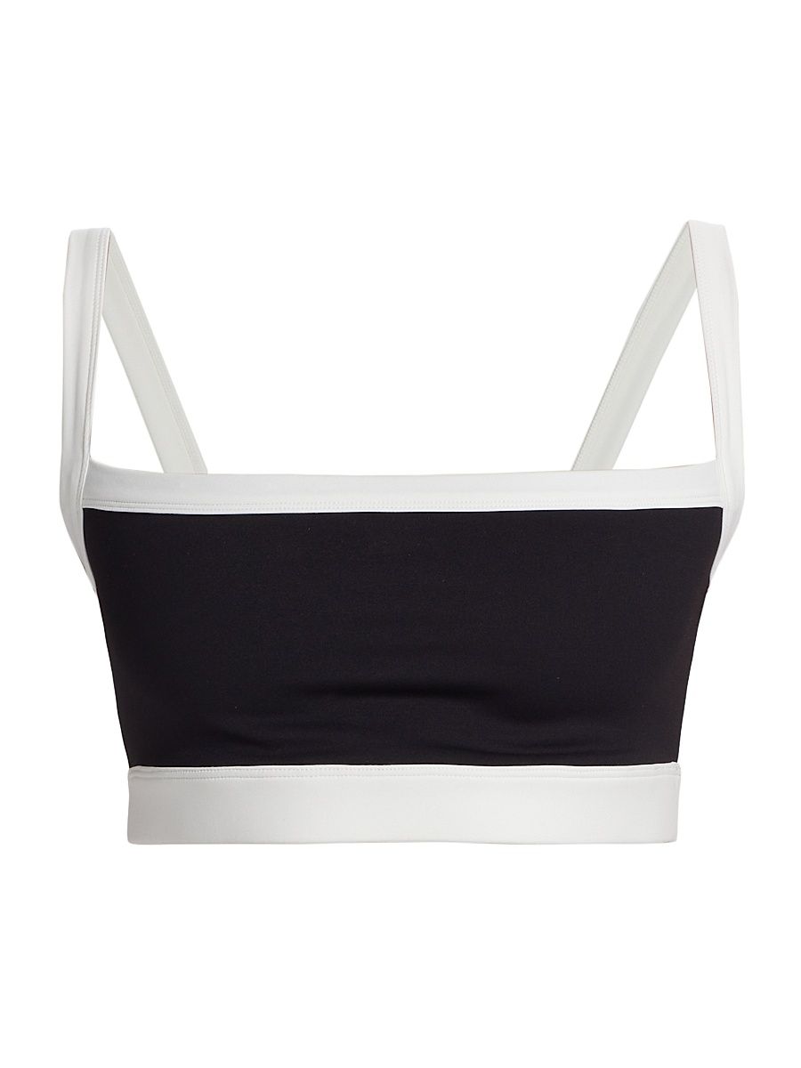 Women's Monah Rigor Sports Bra - Black White - Size XL