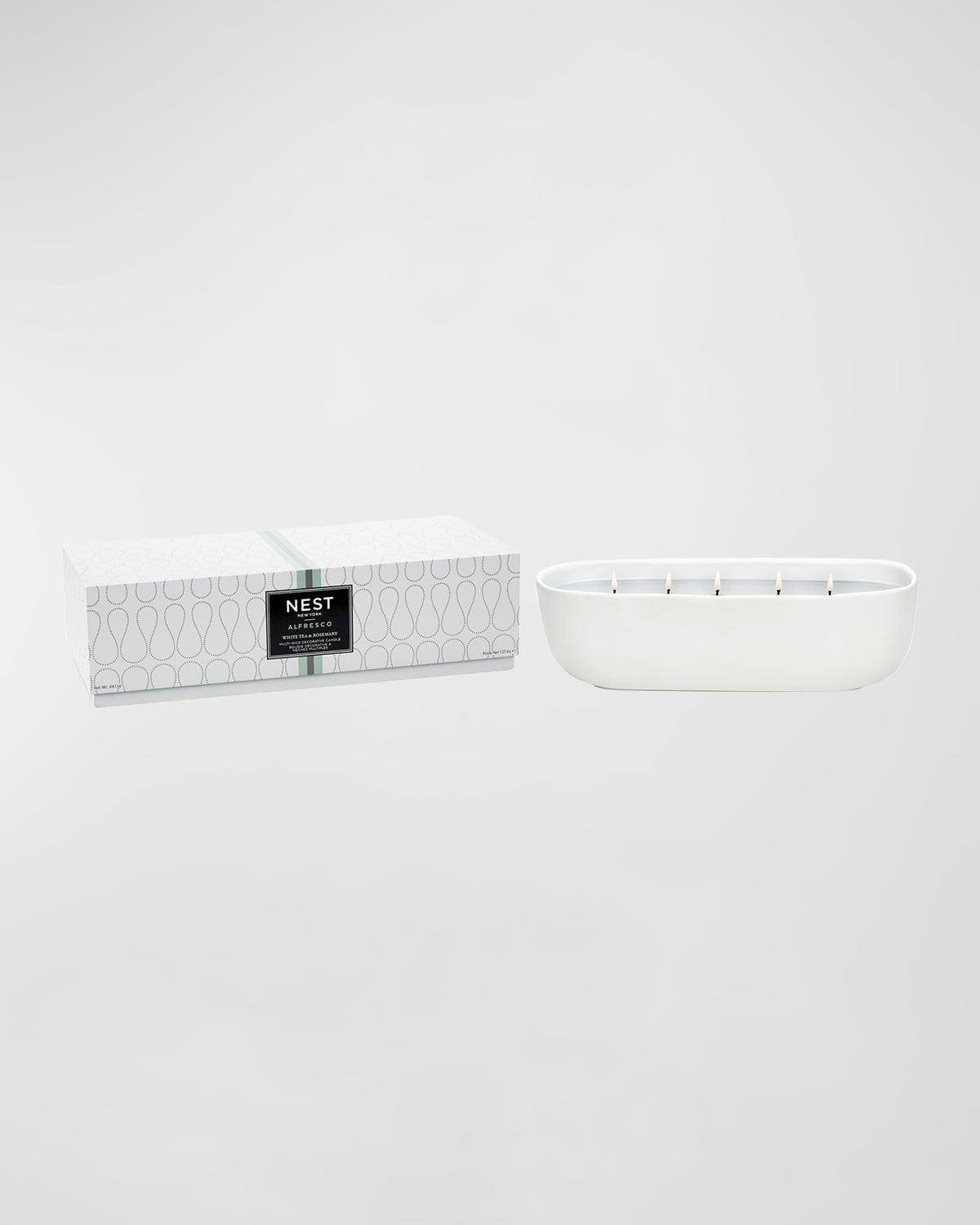 White Tea and Rosemary Alfresco Multi-Wick Trough Candle, 1250 g