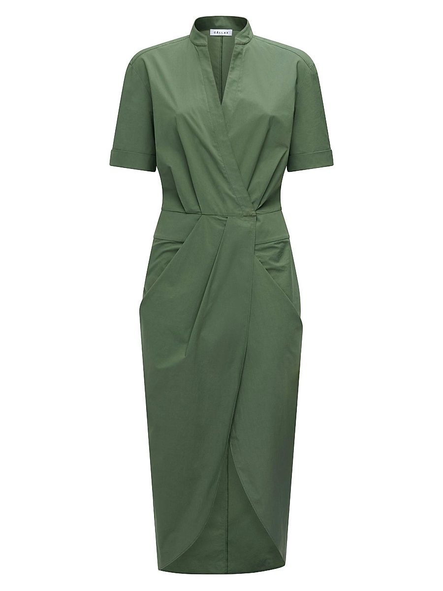 Women's Bali Wrap Shirtdress - Military - Size 14