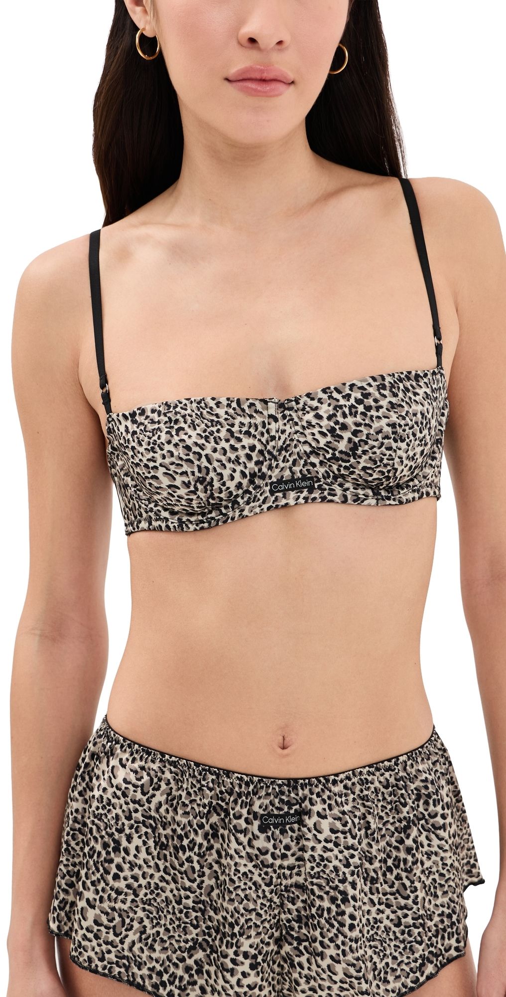 Calvin Klein Underwear Unlined Balconette Bra Brushed Leopard 32D