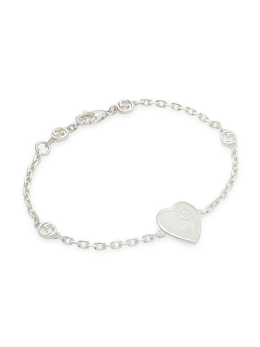 Women's Sterling Silver GG Chain Bracelet - Silver