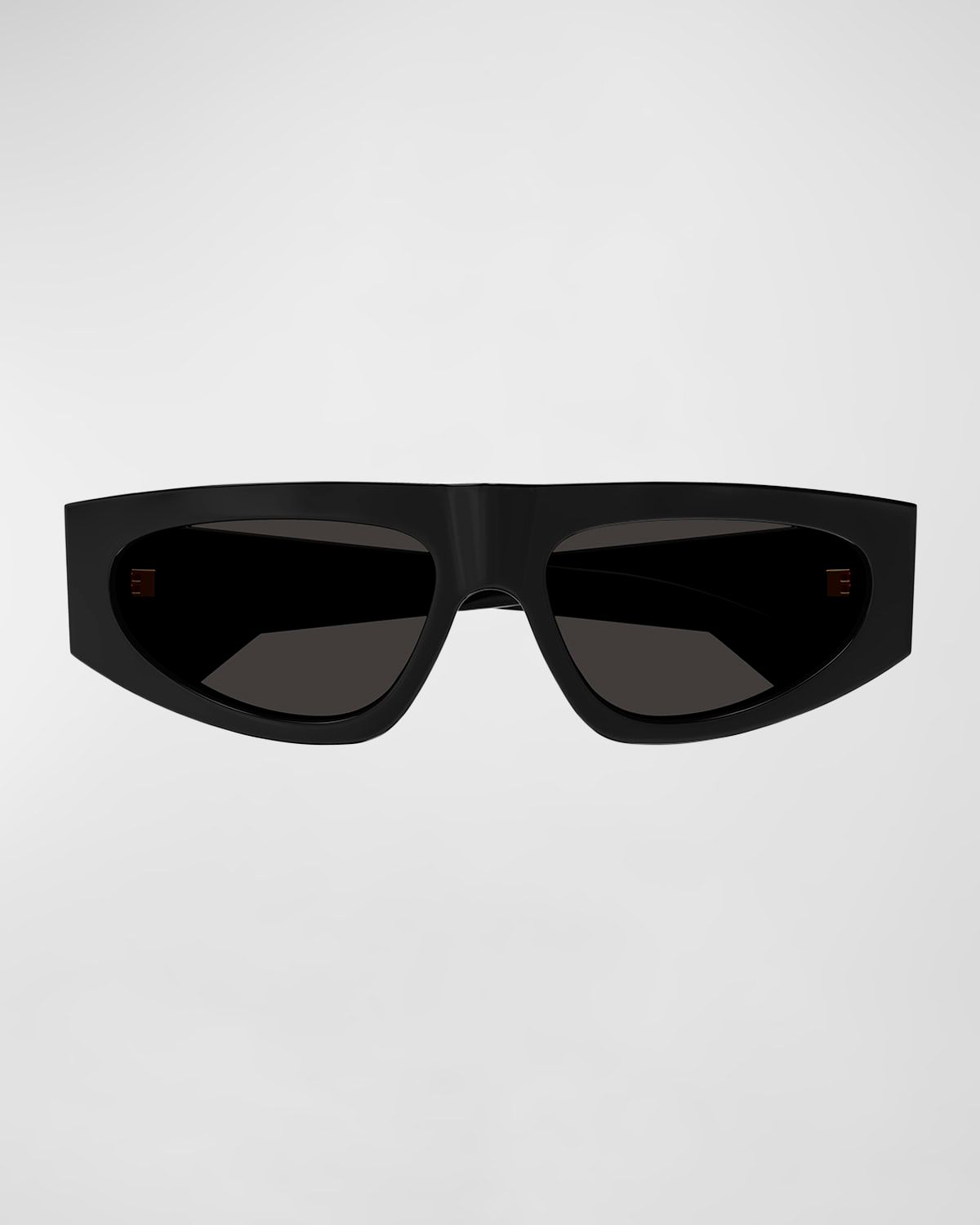Engraved Logo Acetate Rectangle Sunglasses