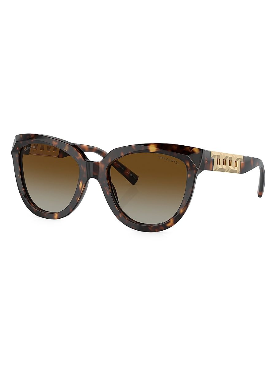Women's 53MM Cat-Eye Sunglasses - Havana