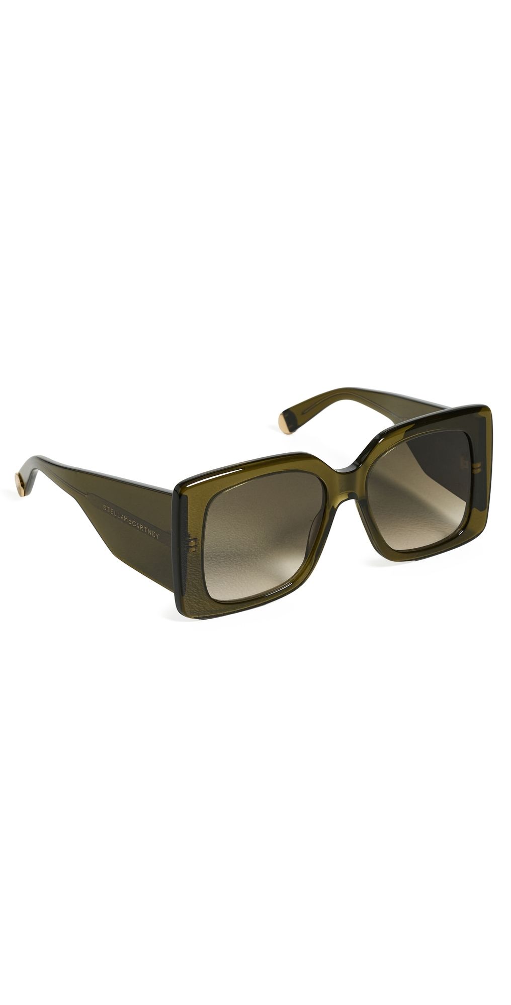 Stella McCartney Medallion Sunglasses Shiny Dark Green/Gradient Gr One Size