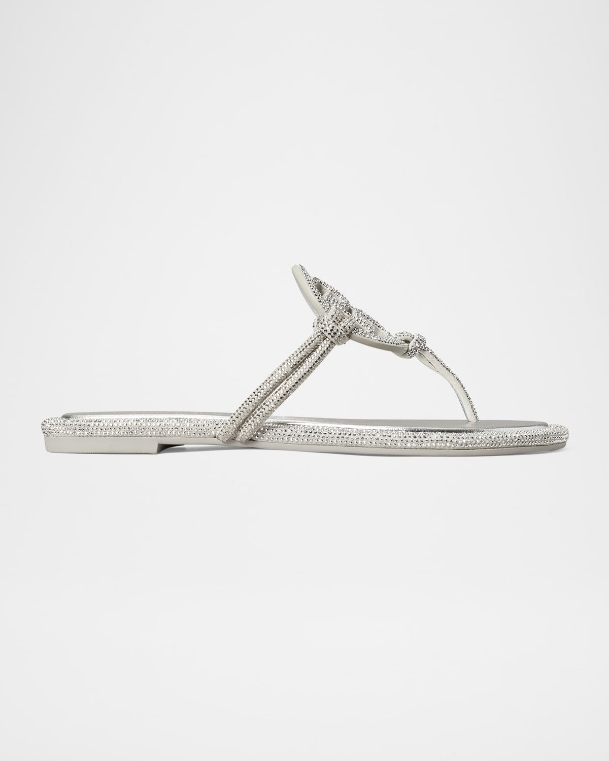 Miller Pave Leather Logo Sandals