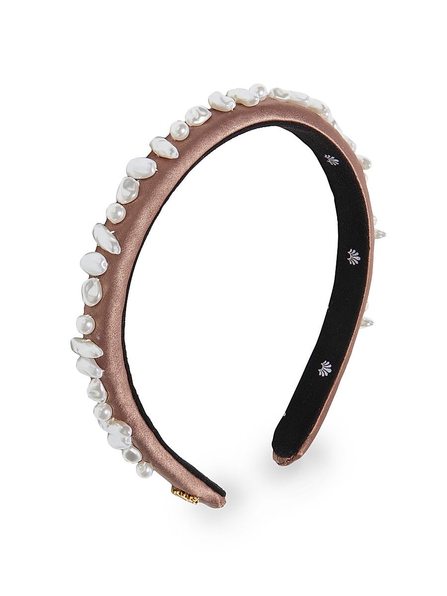 Women's Gigi Treasure Imitation Pearl Headband - Fawn
