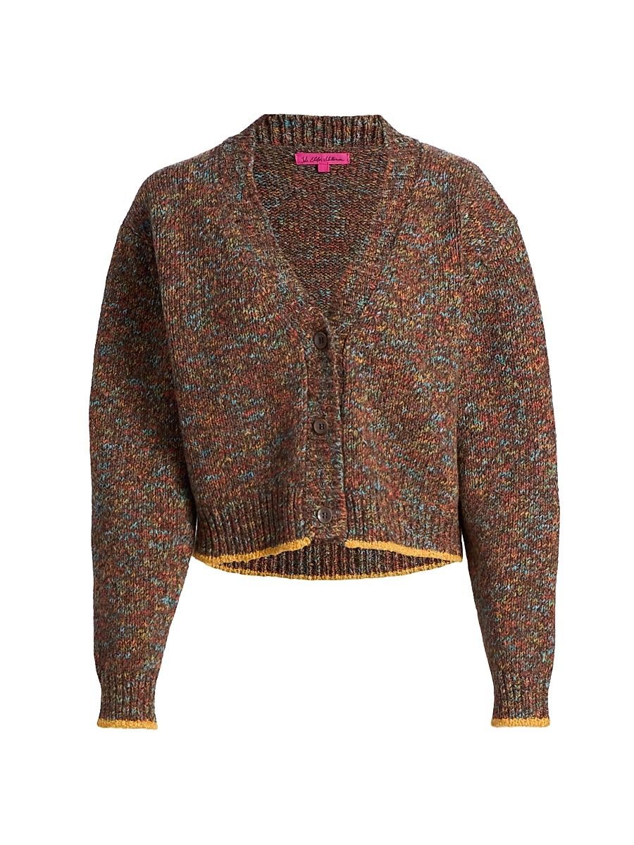 Women's Confetti Wool-Cashmere Cardigan - Confetti Multi - Size Large