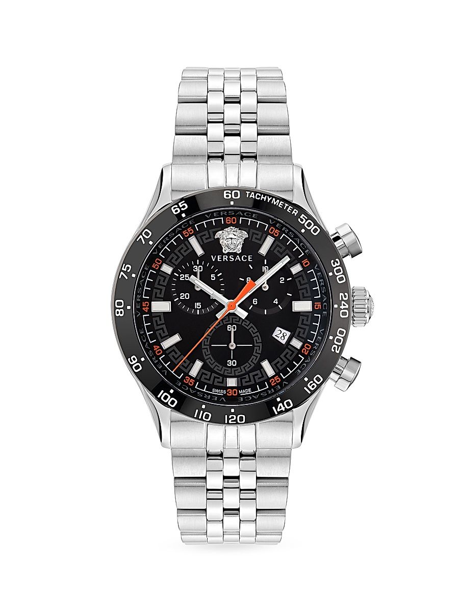 Men's Hellenyium Chrono 44MM Bracelet Watch - Grey