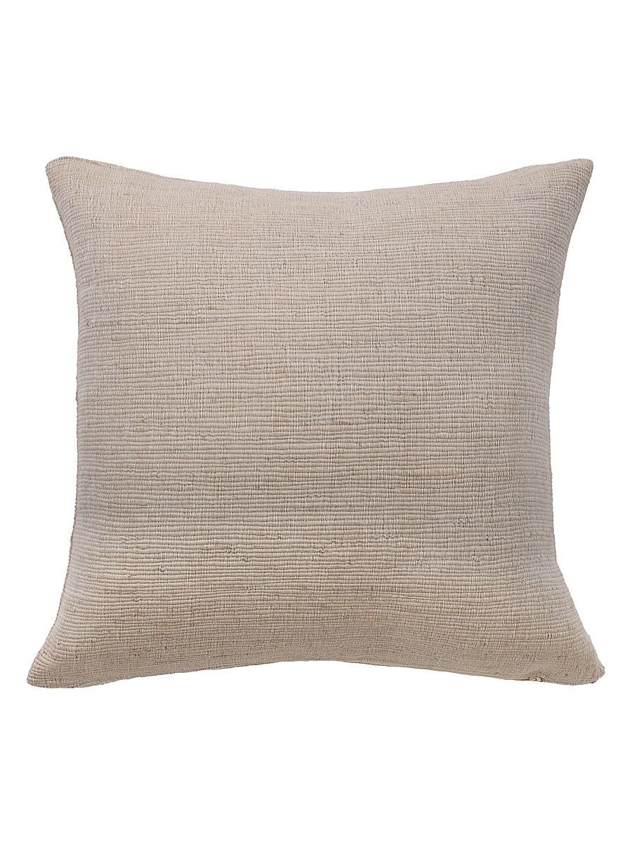 Athena Hand-Loomed Pillow - Natural - Size 20 x 20