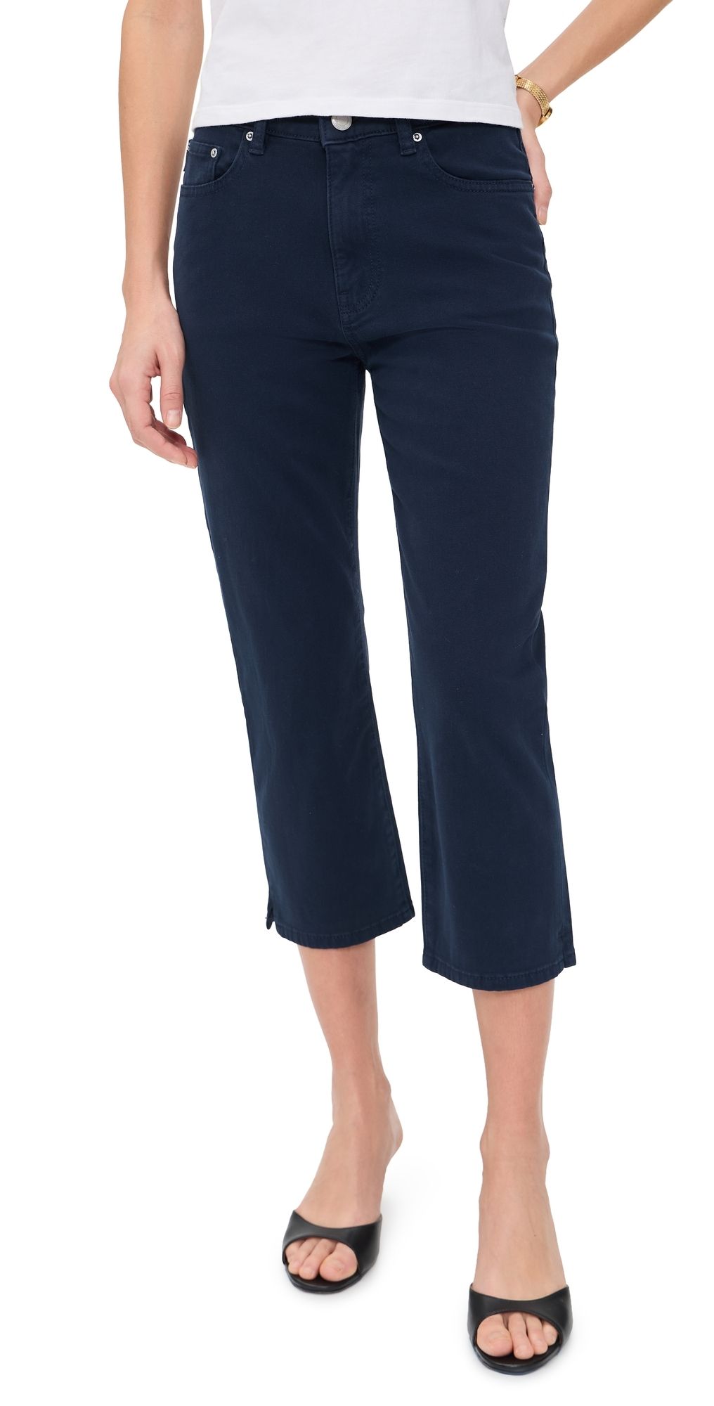 DL1961 Kristy Capri High Rise Pants Bright Navy 25