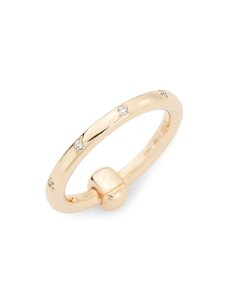 Women's Pomellato Together 18K Rose Gold & 0.10 TCW Diamond Ring - Rose Gold - Size 7.25