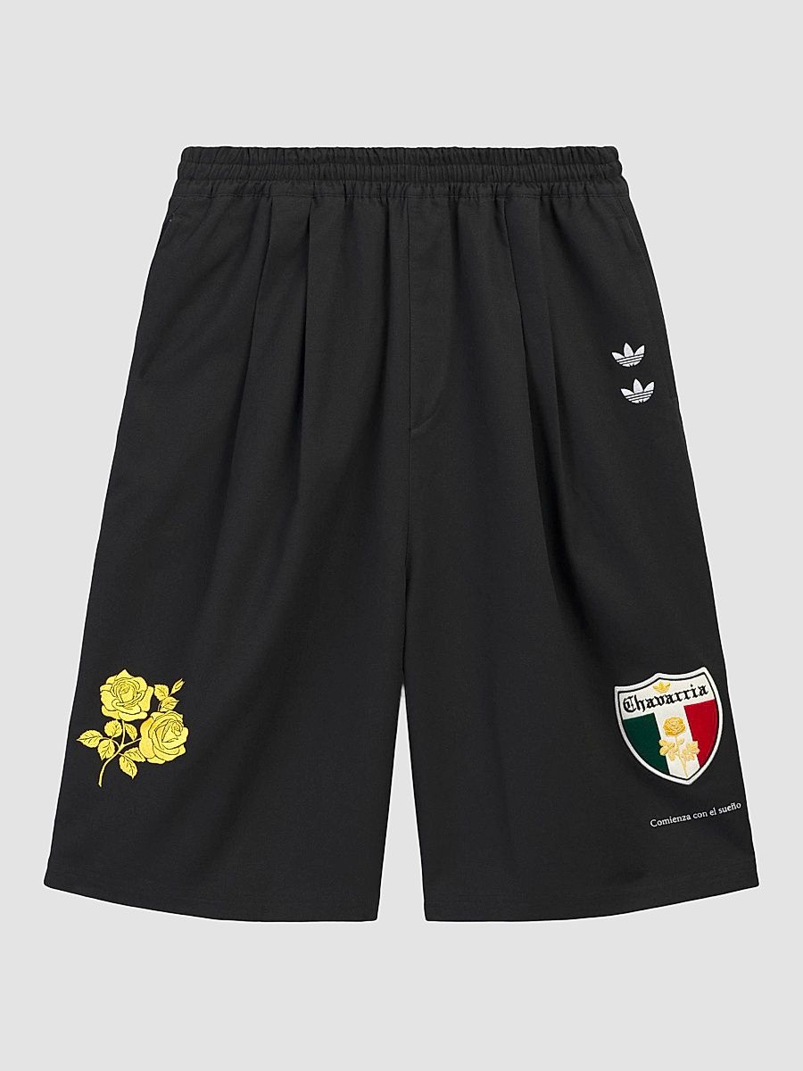 Men's adidas x Willy Chavarria Twill Shorts - Black - Size Medium