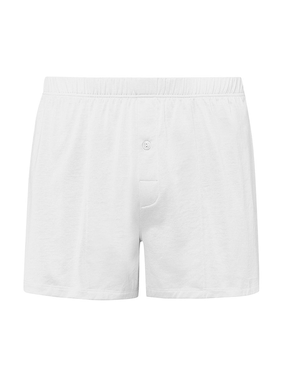 Cotton Sporty Knit Boxers - White - Size XXL