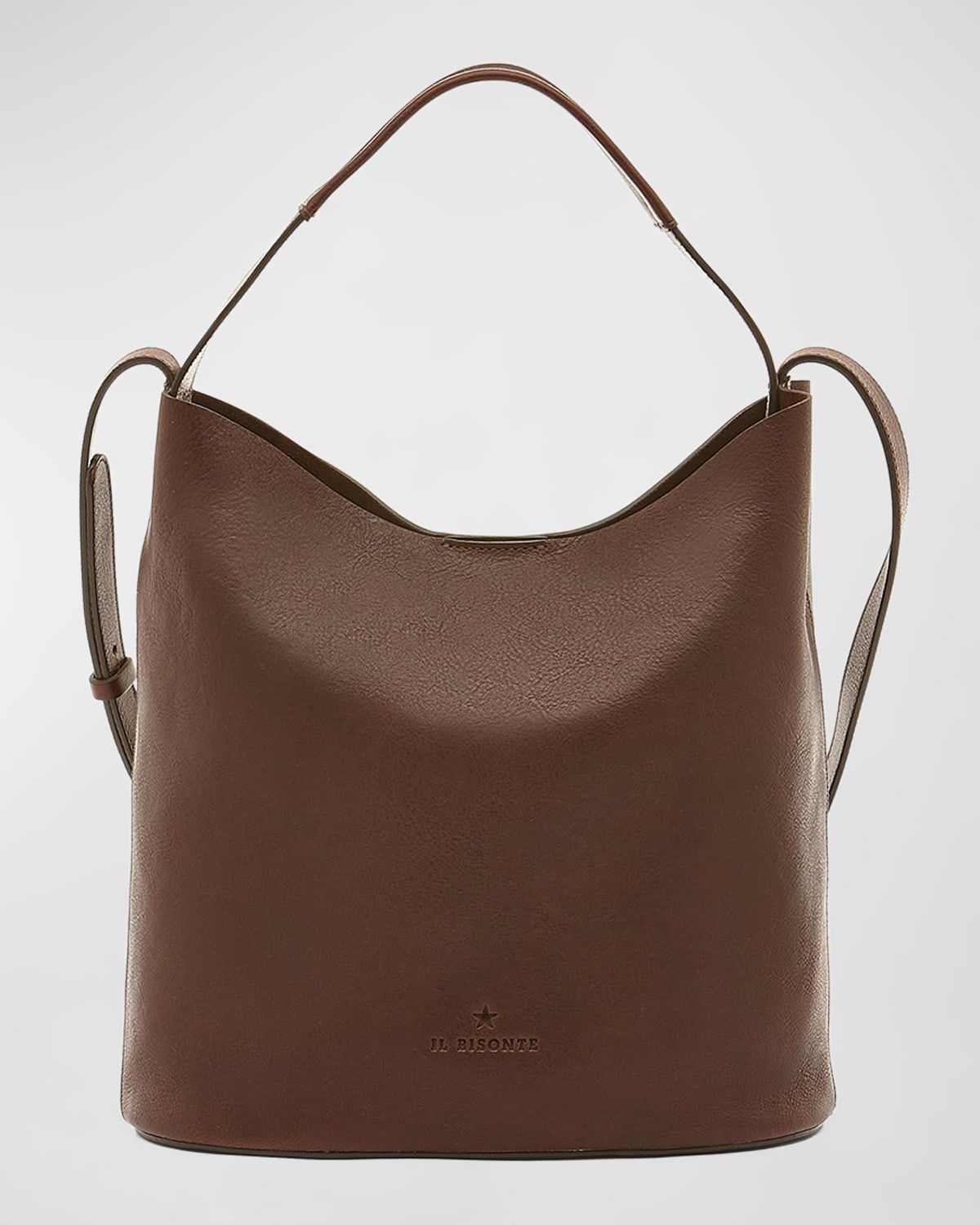 Le Laudi Leather Bucket Bag
