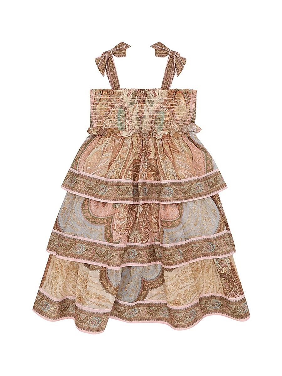 Baby's, Little Girl's & Girl's Awaken Tiered Dress - Tapestry Sand - Size 12