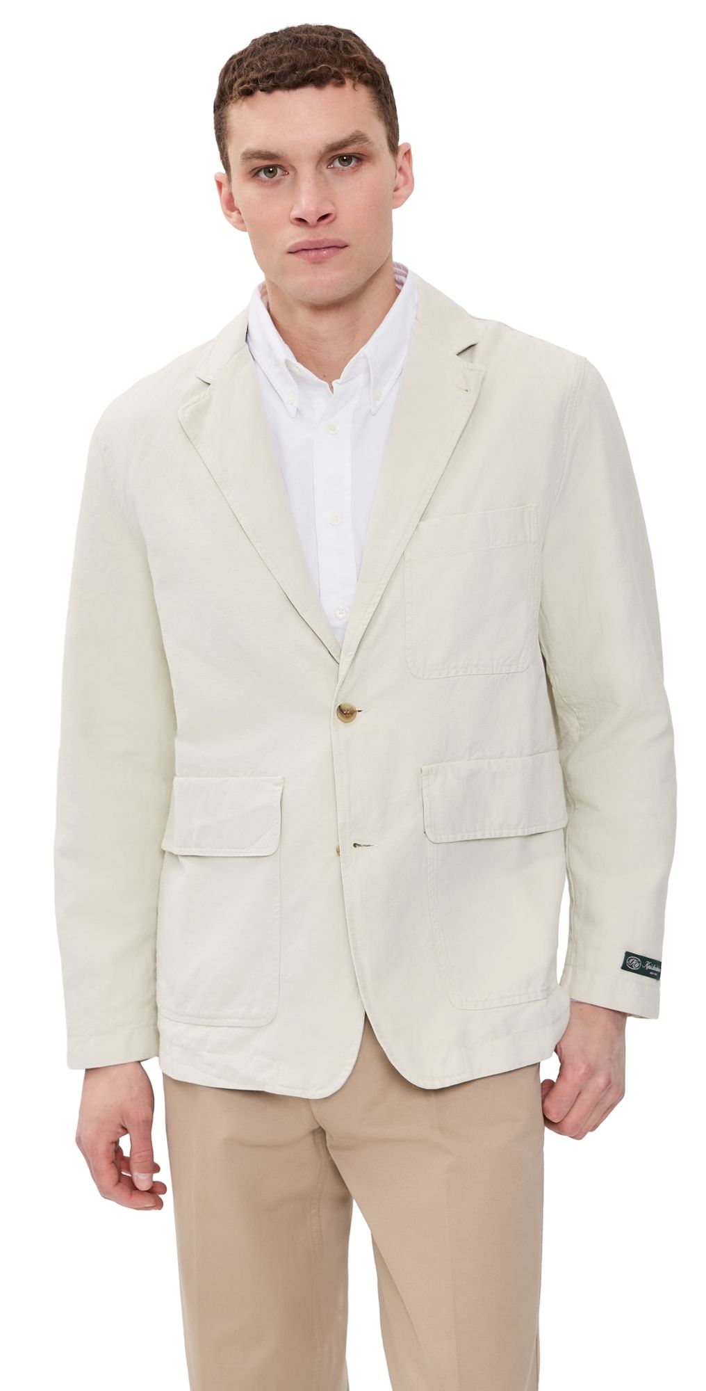 Knickerbocker Lane Twill Cotton & Linen Suit Jacket Birch M