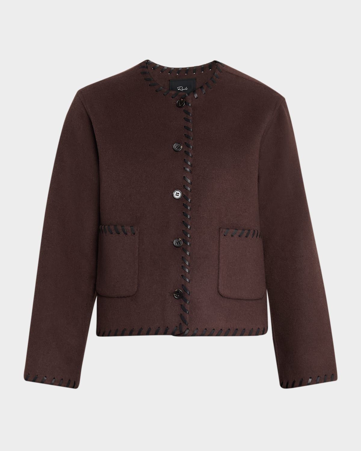 Melanie Boxy Wool-Blend Jacket