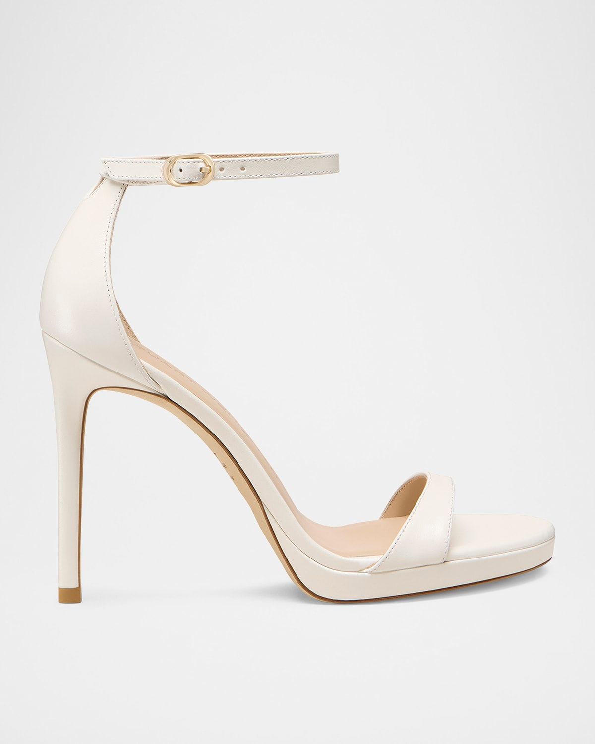 Nudist Patent Ankle-Strap Platform Sandals