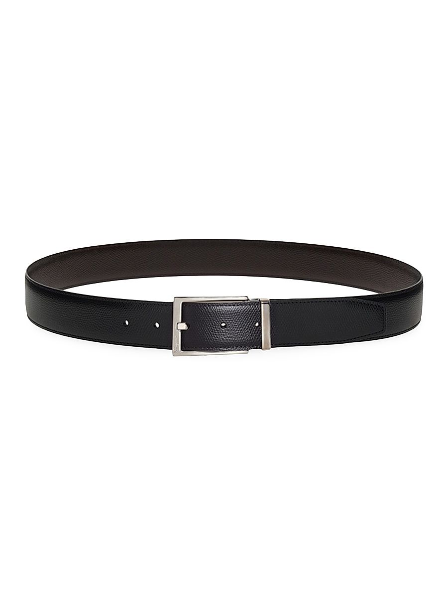 Men's Buckle Cut-to-Size Leather Belt - Nero Hickory - Size 36