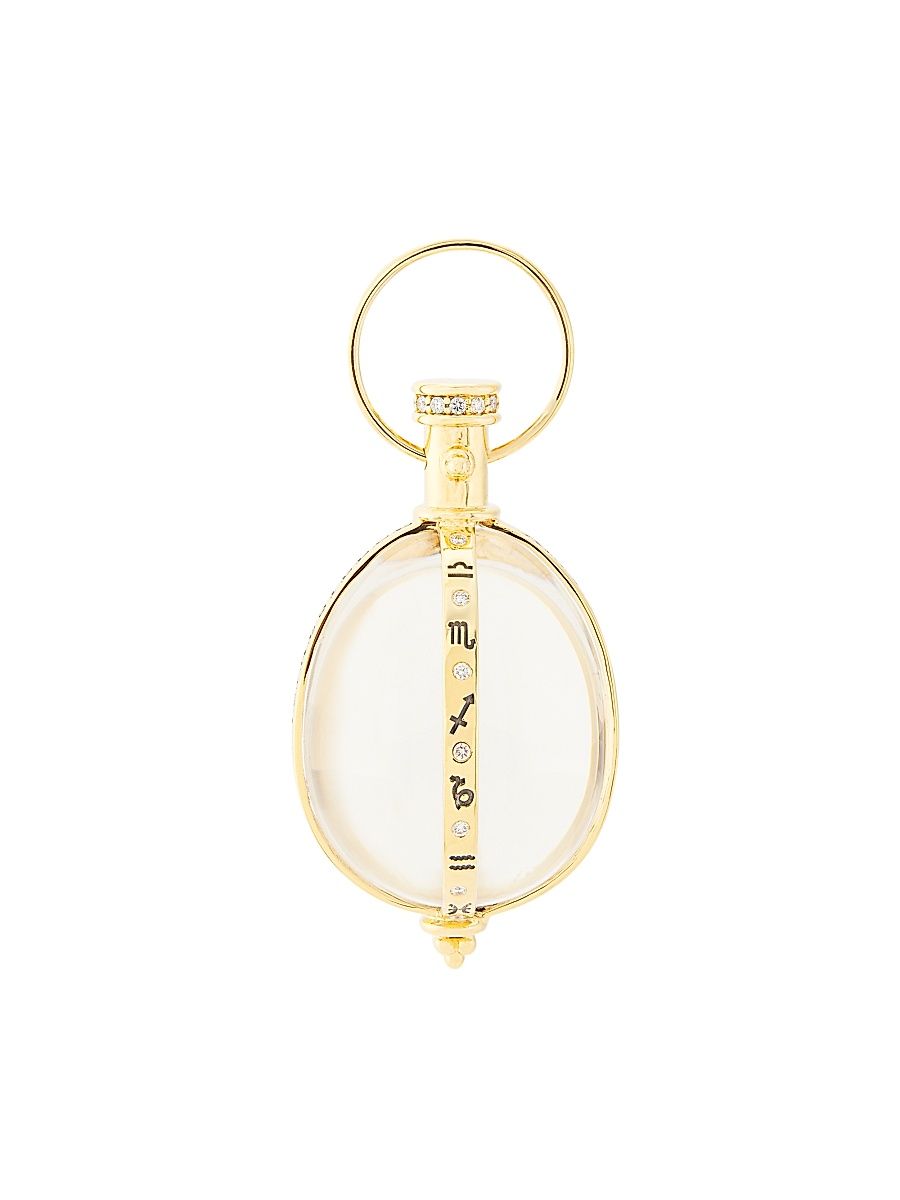 Women's Celestial 18K Yellow Gold, Diamond & Crystal Astrid Amulet - Yellow Gold