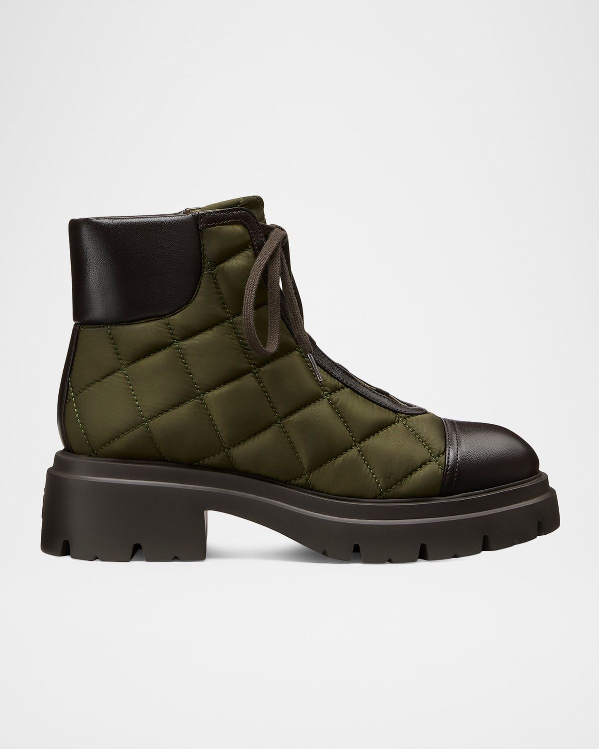 Hudson Quilted Combat Boots