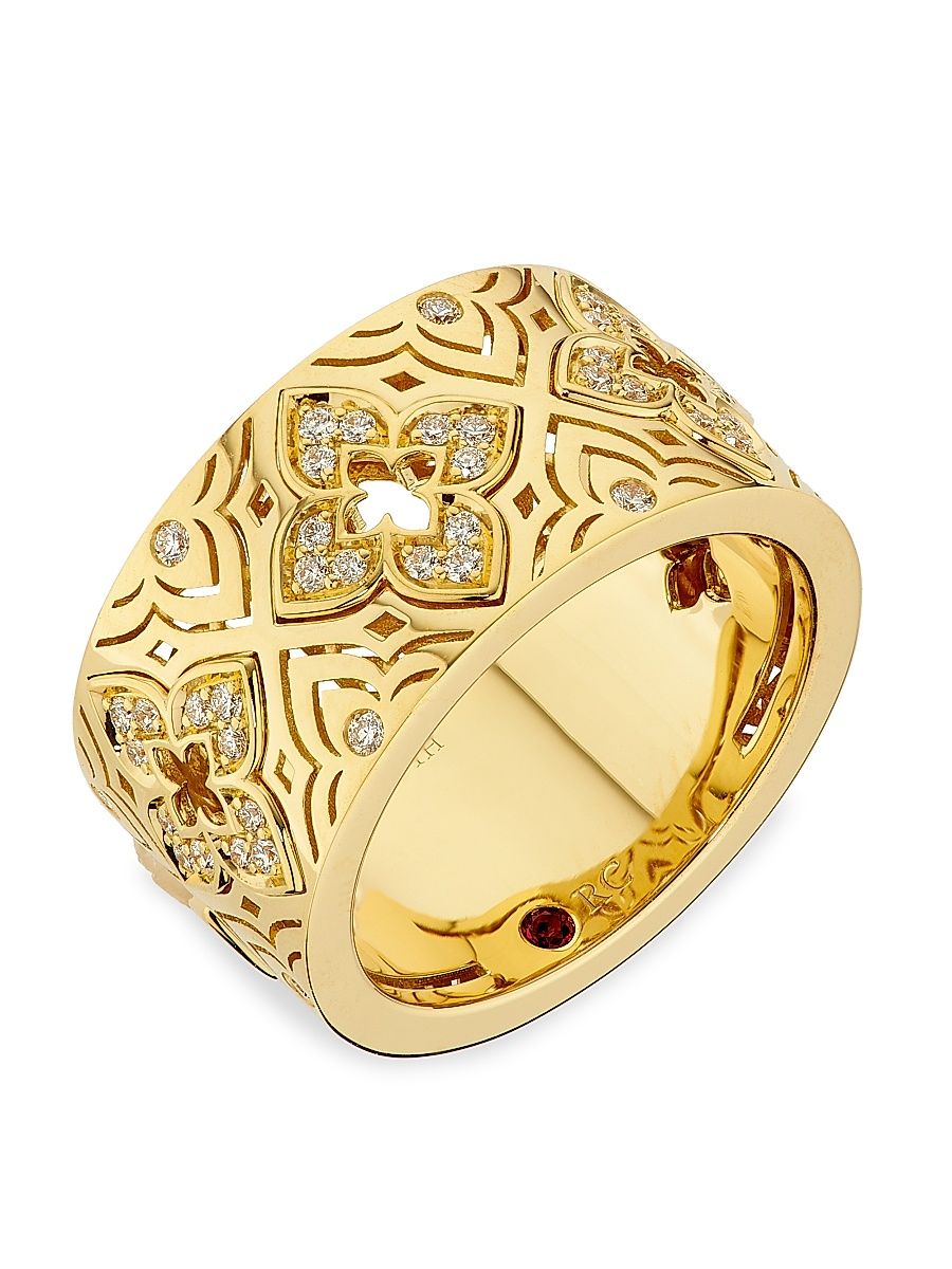 Women's Venetian Princess 18K Yellow Gold & 0.25 TCW Diamond Ring - Yellow Gold - Size 6.5