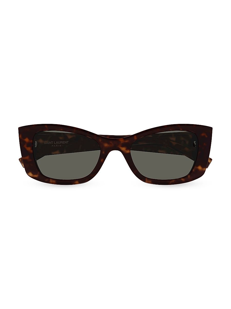 Women's Ultra Cat-Eye Injection 52MM Sunglasses - Havana