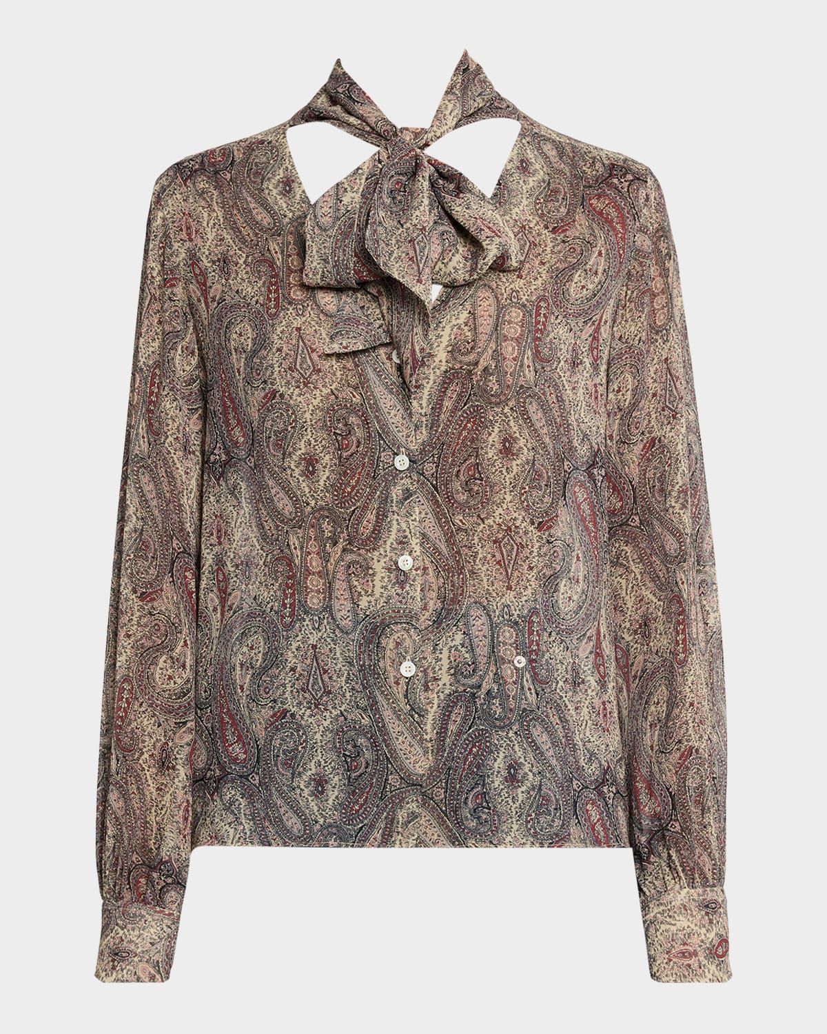 The Paisley Silk Blouse