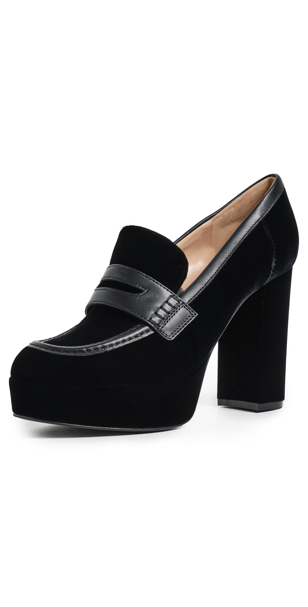 Gianvito Rossi Hadden Velluto Calfskin Heels Black/Black 37