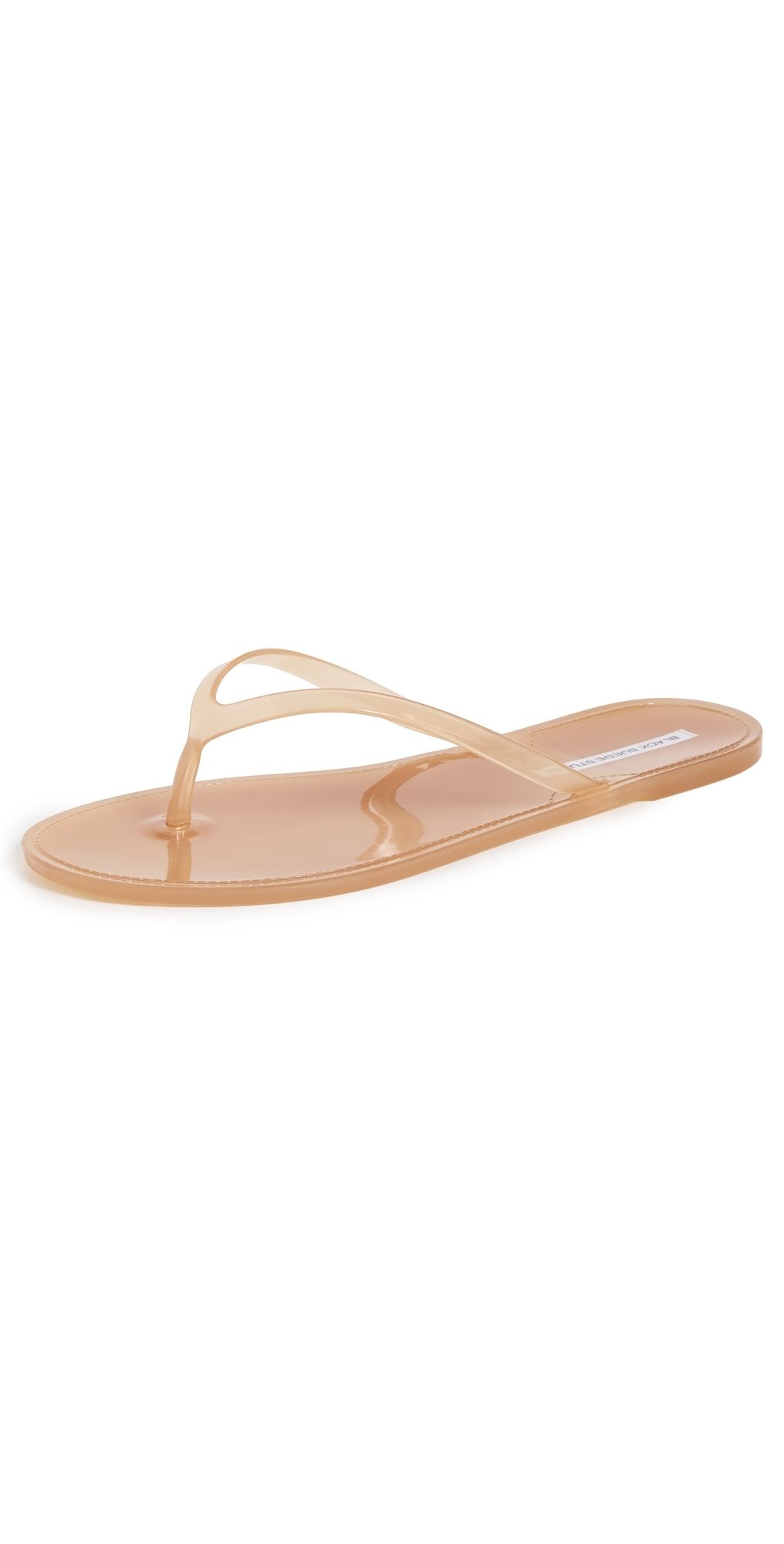 Black Suede Studio Crystal Jelly Flip Flops Terracotta 40