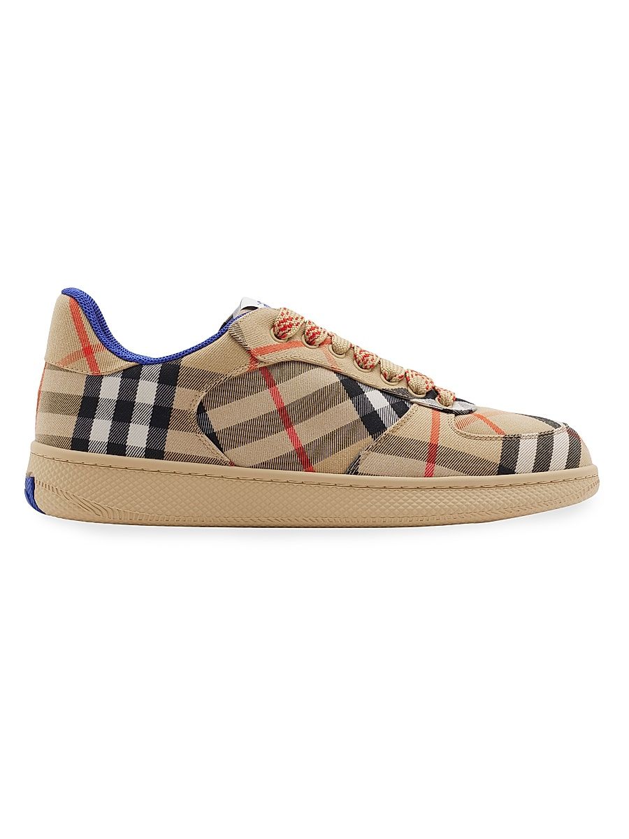 Women's Check Terrace Cotton-Blend Sneakers - Sand Ip Check - Size 11
