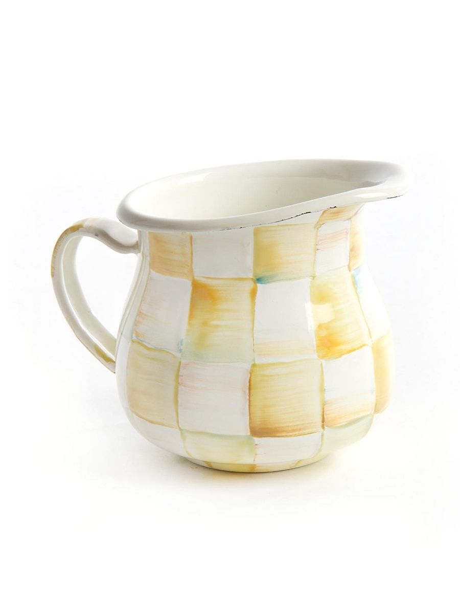 Parchment Check Creamer - Size Large