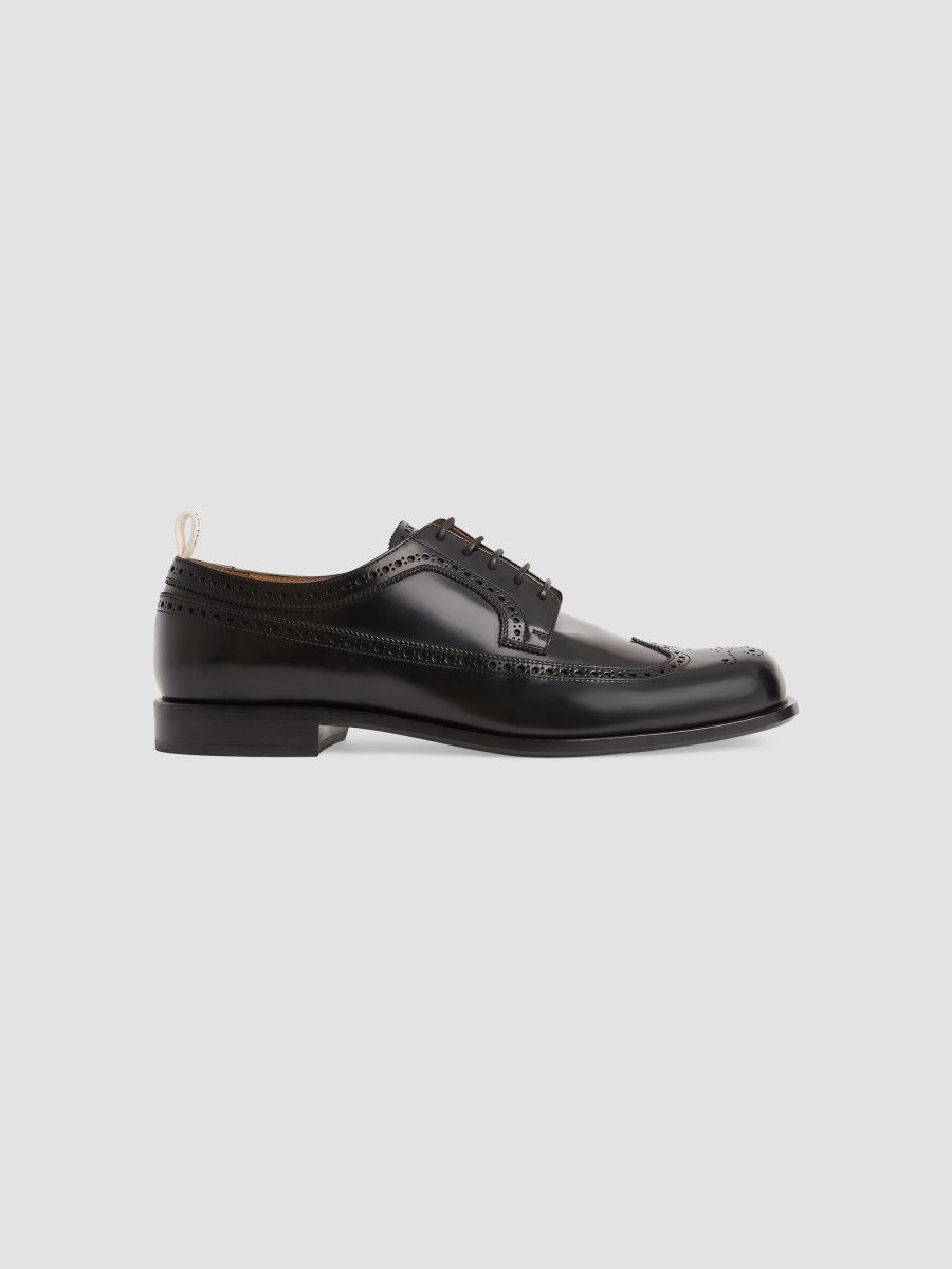 Givenchy Men's Tux Derbies in Brushed Leather - Black - Size 13