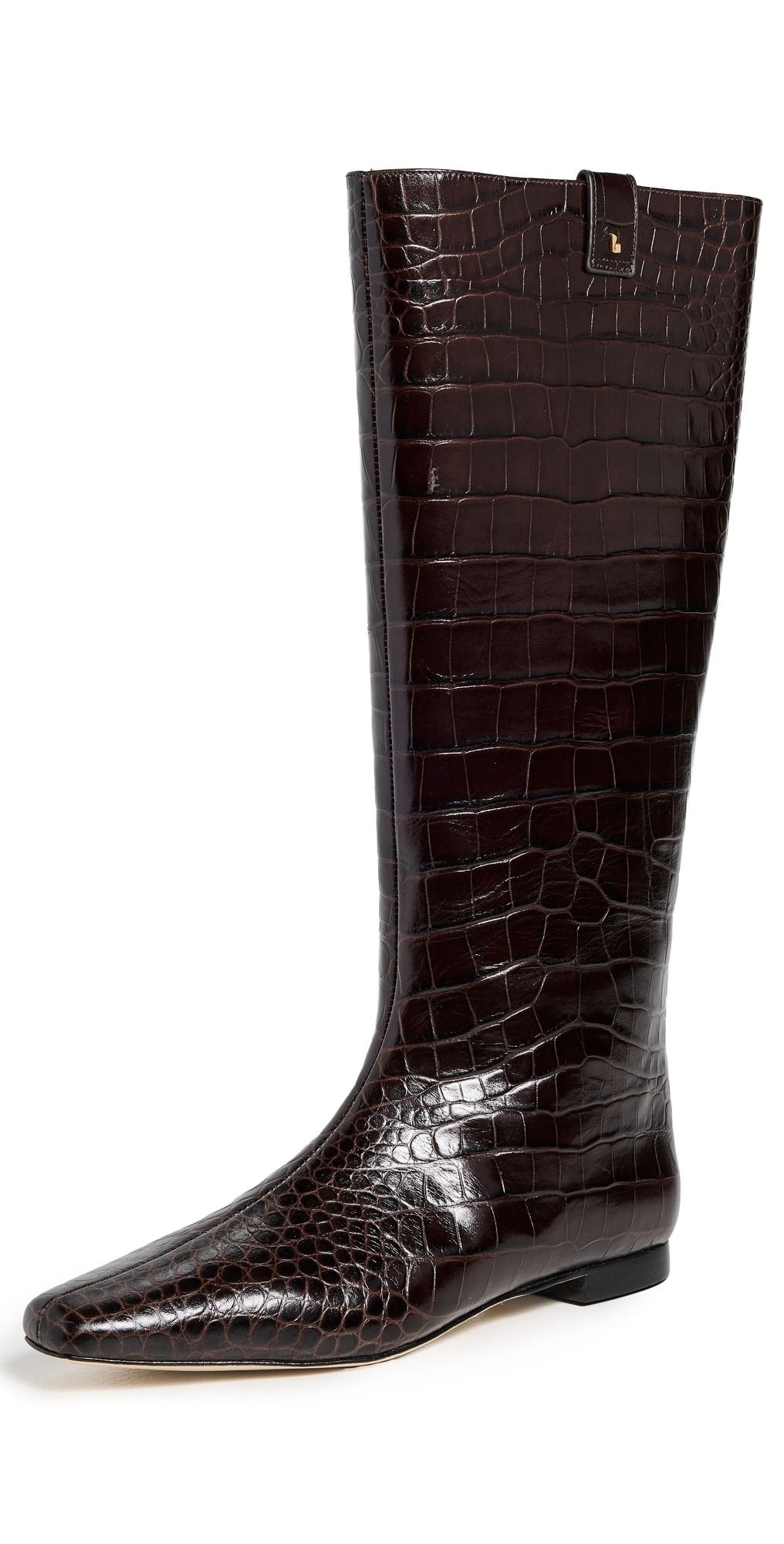 Larroudé Alexis Flat Boots Dark 8
