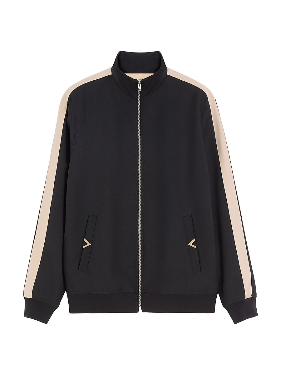 Men's Nylon Sweatshirt with VGold - Black Butter - Size Small