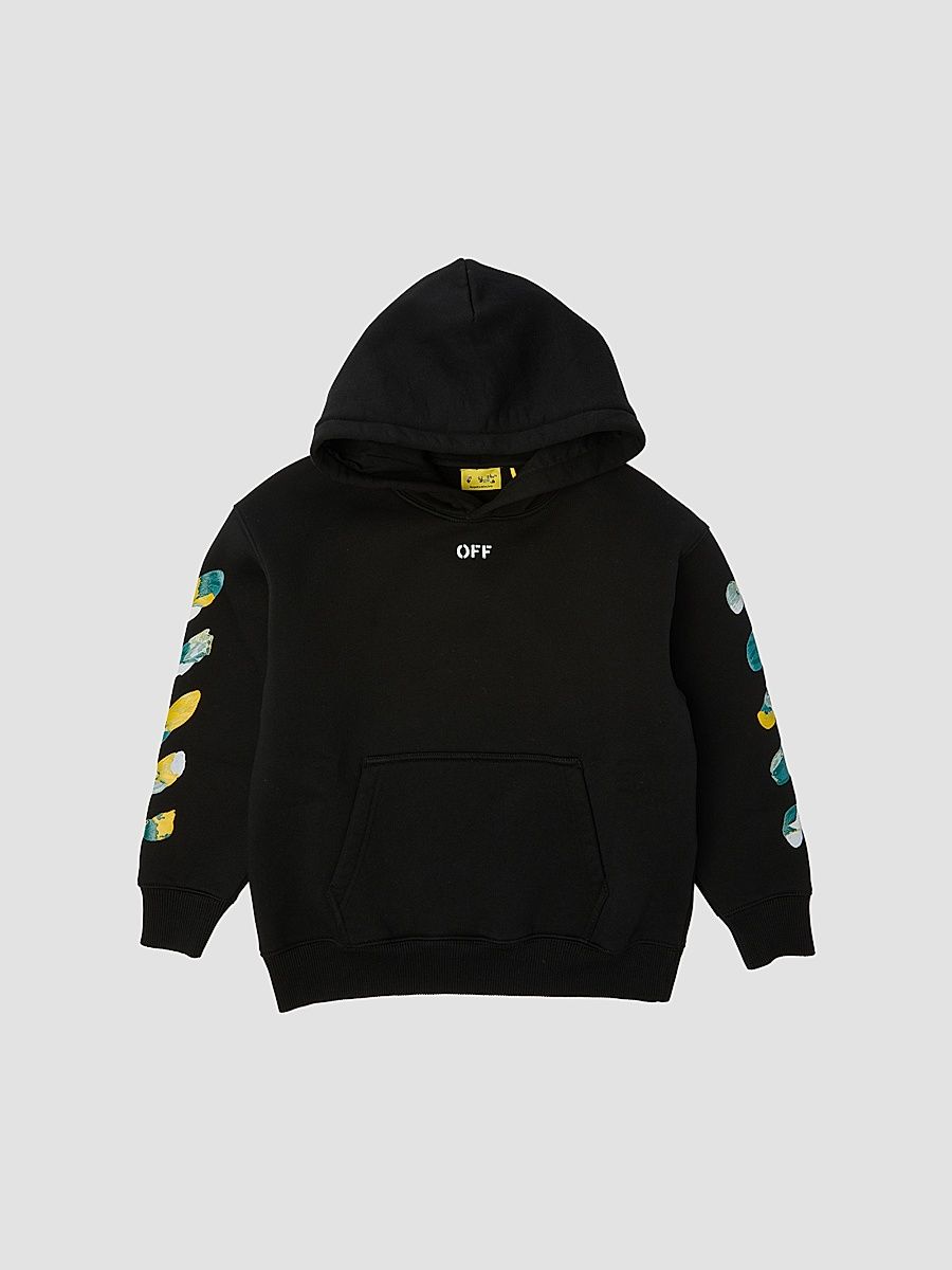 Baby Boy's, Little Boy's & Boy's Diag Acrylic Hoodie - Black - Size 16