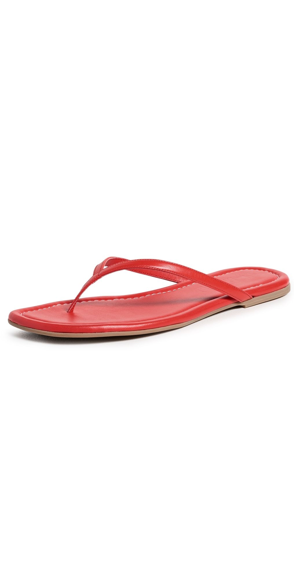 STAUD Freja Thong Sandals Red Rose 41