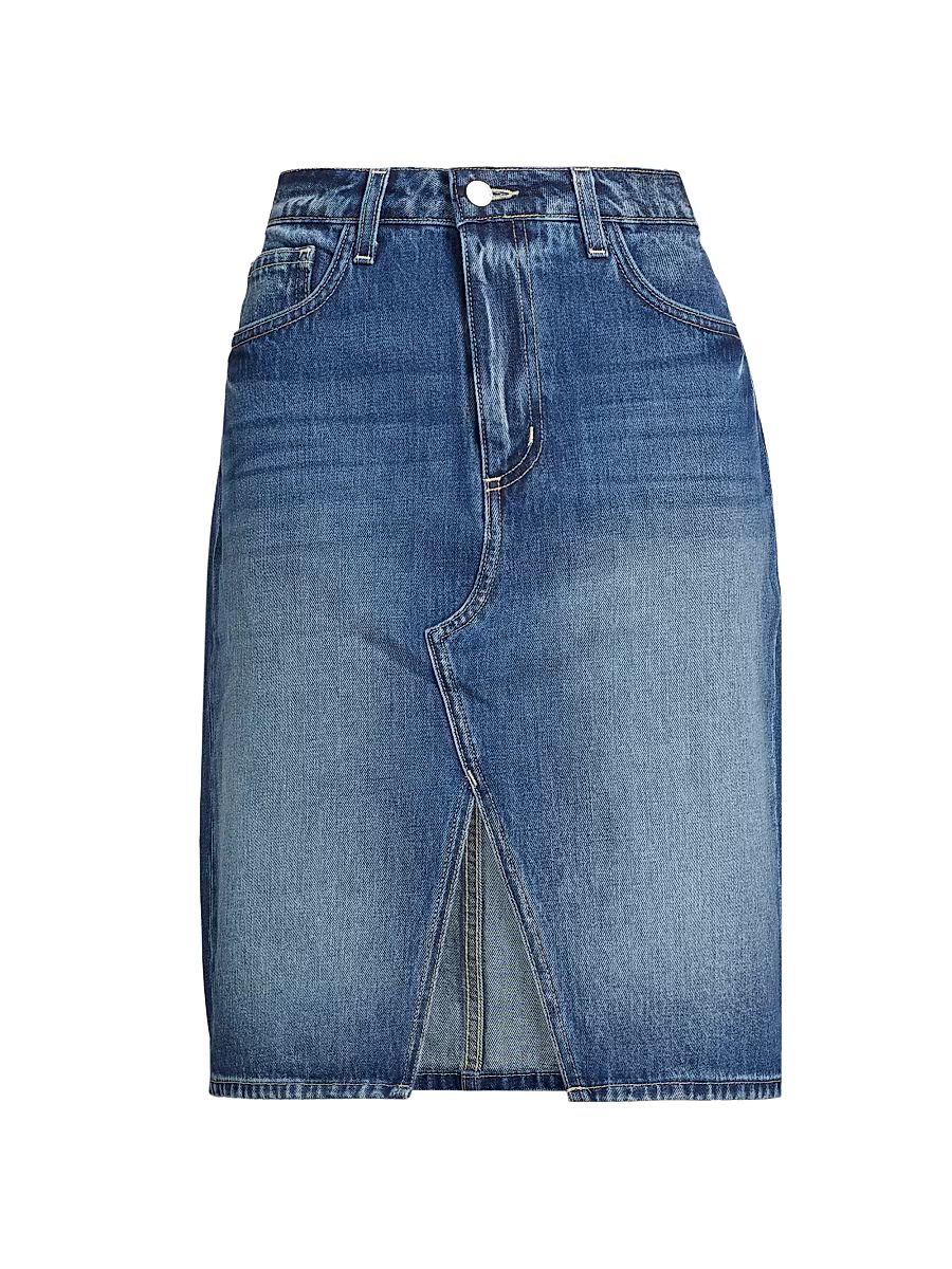 Women's Tylee Denim Knee-Length Skirt - Brentwood - Size 31