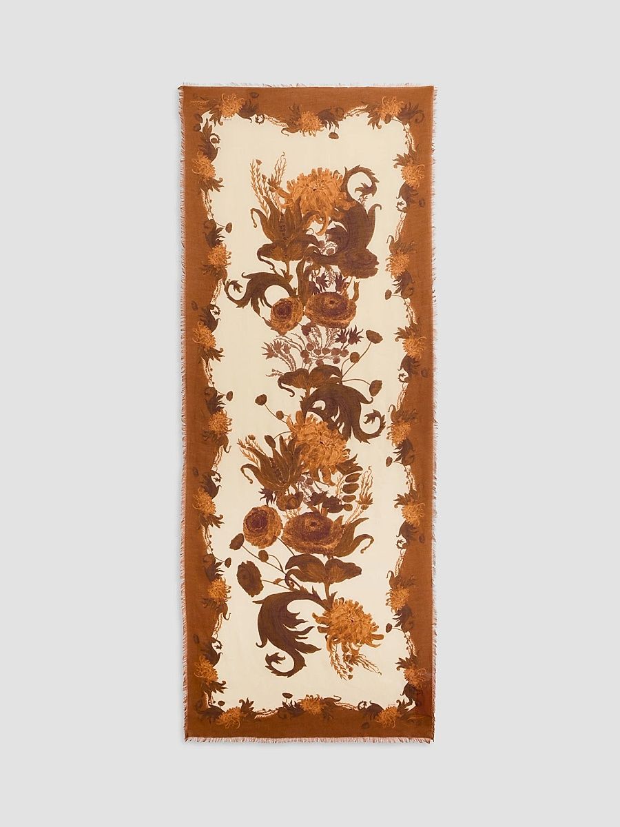 Women's Silk Blend Scarf - Coven Buttercream