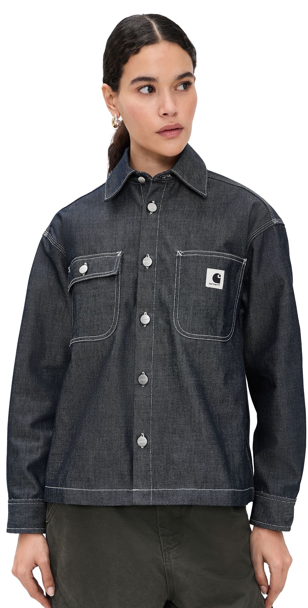 Carhartt WIP Louis Denim Shirt Jacket Blue L