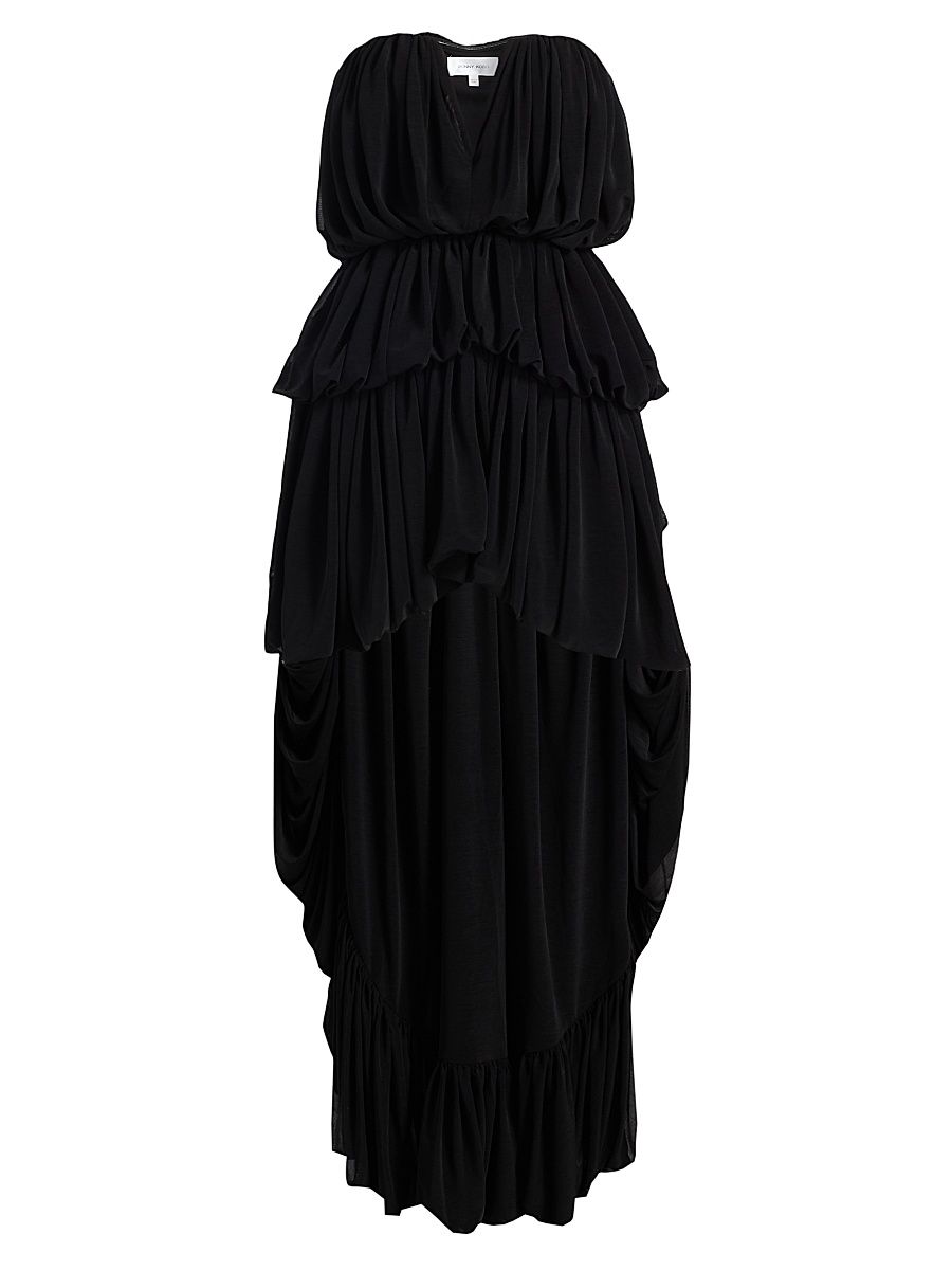 Women's Aly High-Low Minidress - Black - Size Large