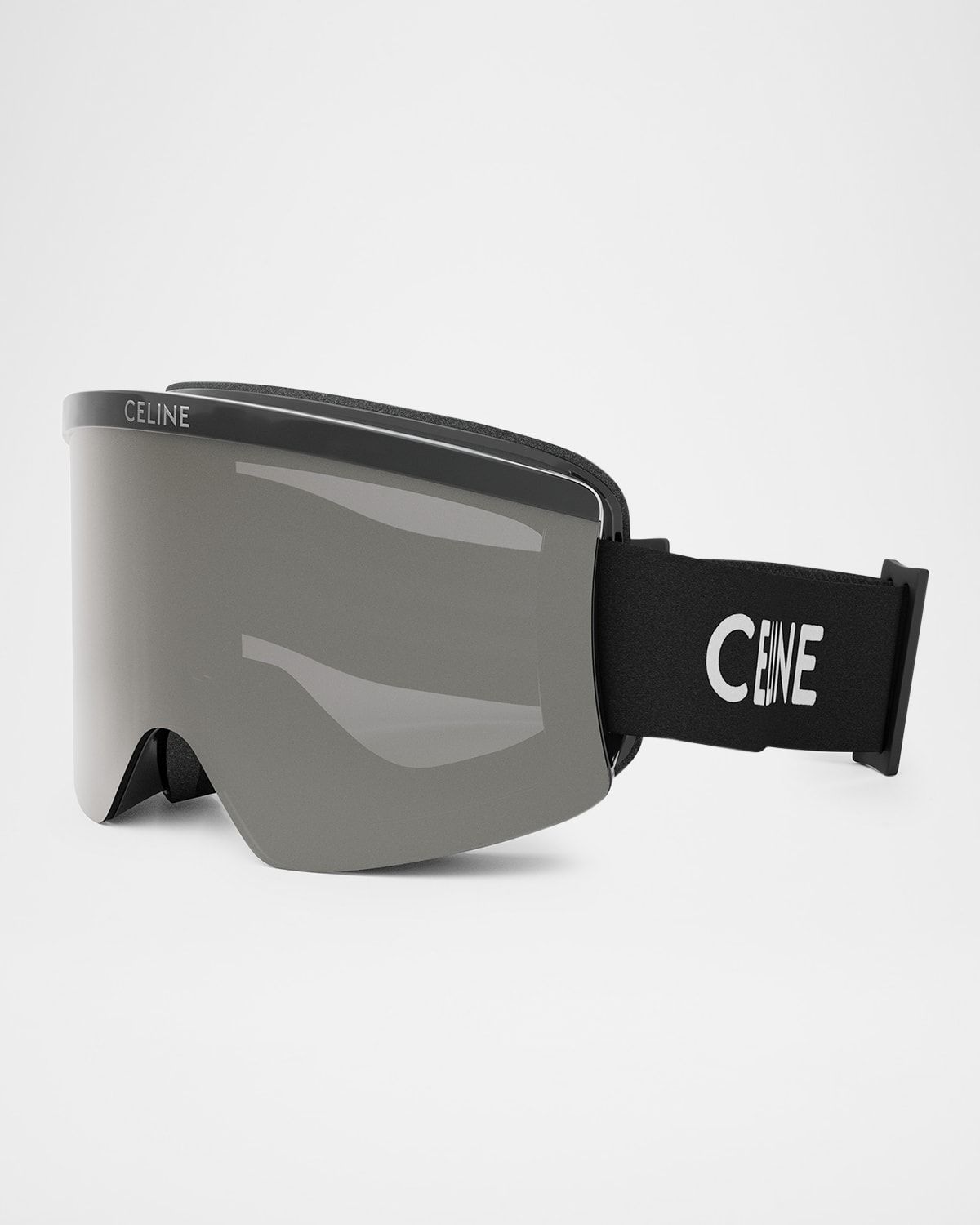 Monochrome Logo-Print Ski Goggles