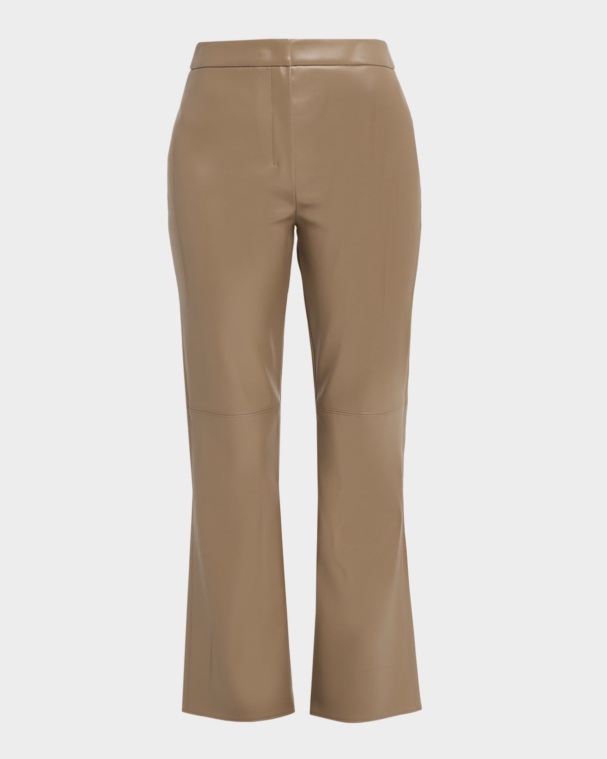 Sublime Vegan Leather Kickflare-Leg Ankle Pants