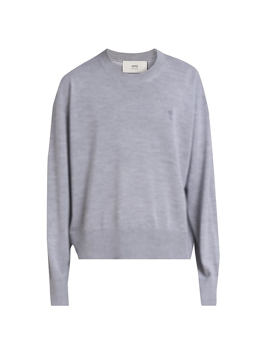 Men's Ami de Coeur Crewneck Sweater - Grey - Size XL
