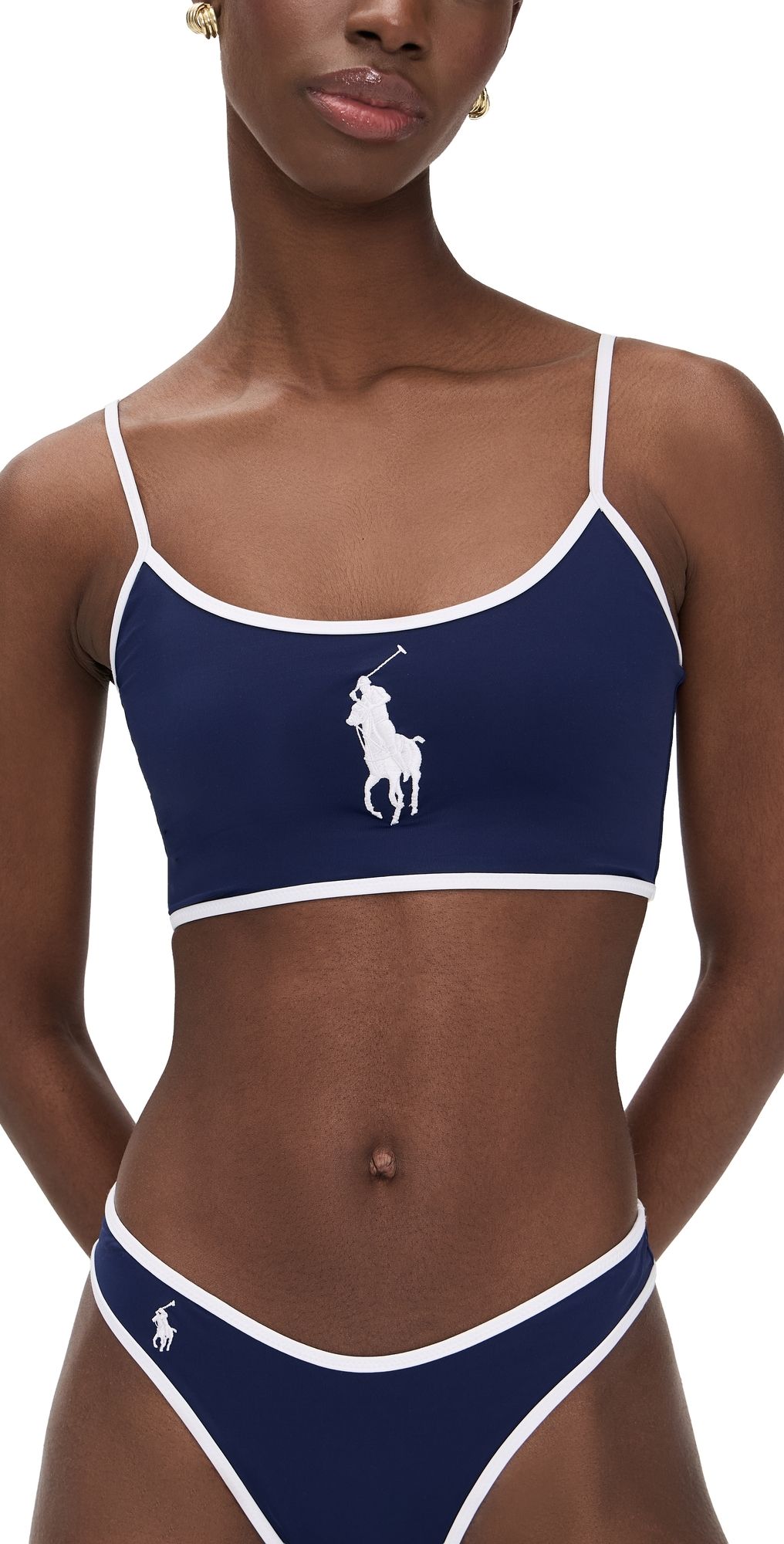 Polo Ralph Lauren Crop Cami Navy Blue XS