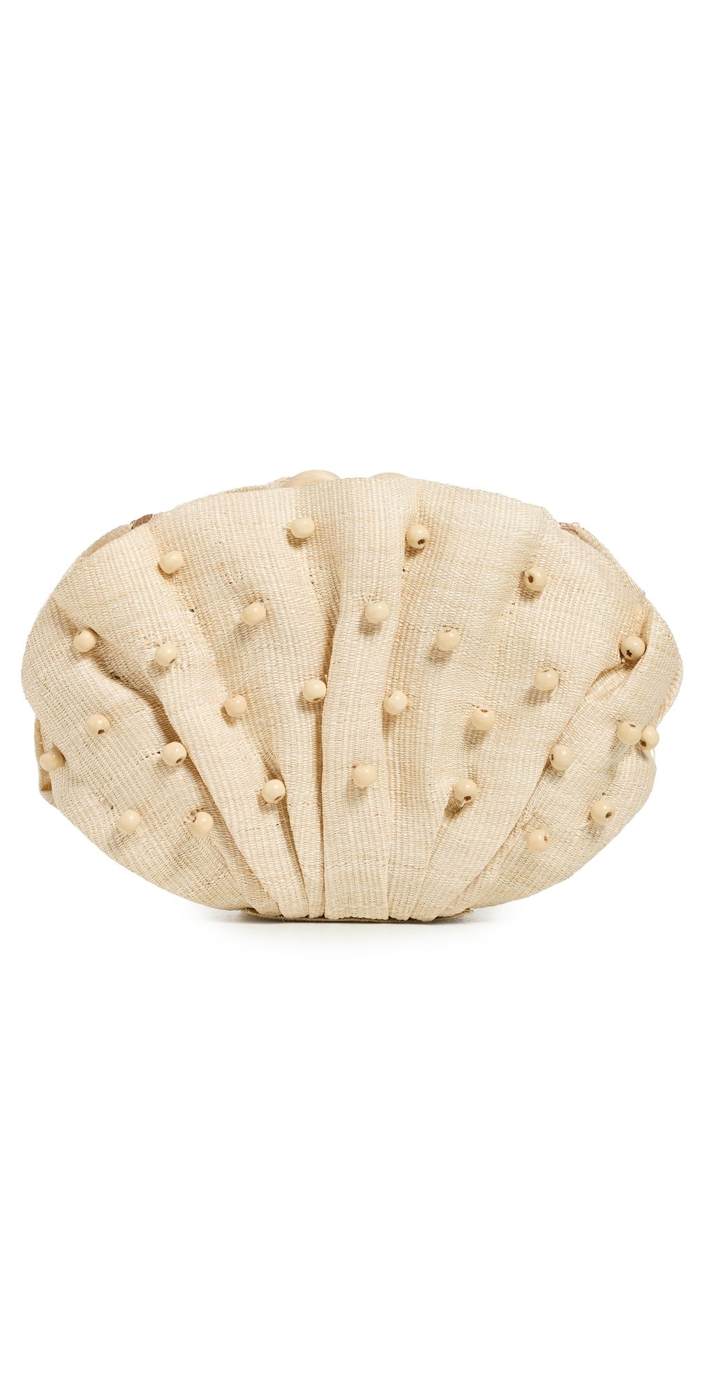 Poolside Bags The Origami Scallop Clutch Natural One Size