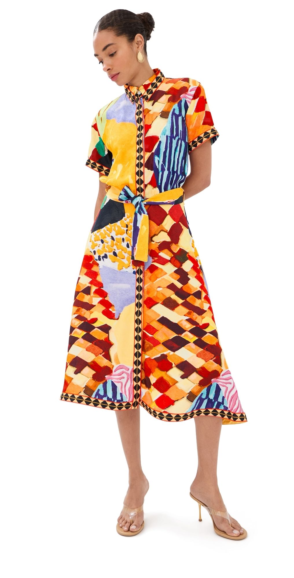 Stella Jean Shirt Dress Matisse 38