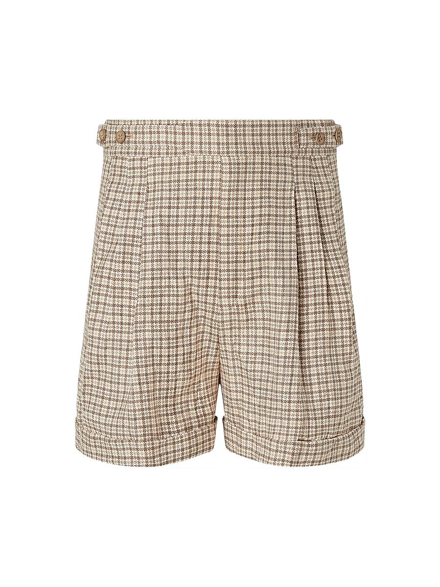 Men's Silk Shorts - Beige - Size 35