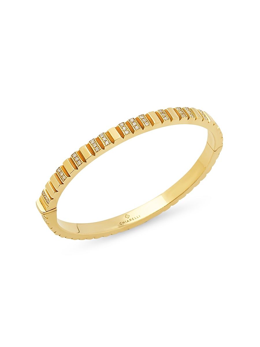 Women's Riflessi 18K Yellow Gold & 0.74 TCW Diamond Bangle - Yellow Gold